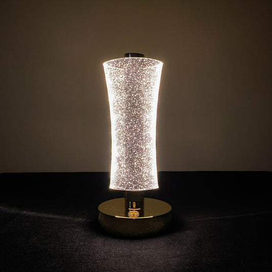 LED Touch Control Glitter Crystal Lamp