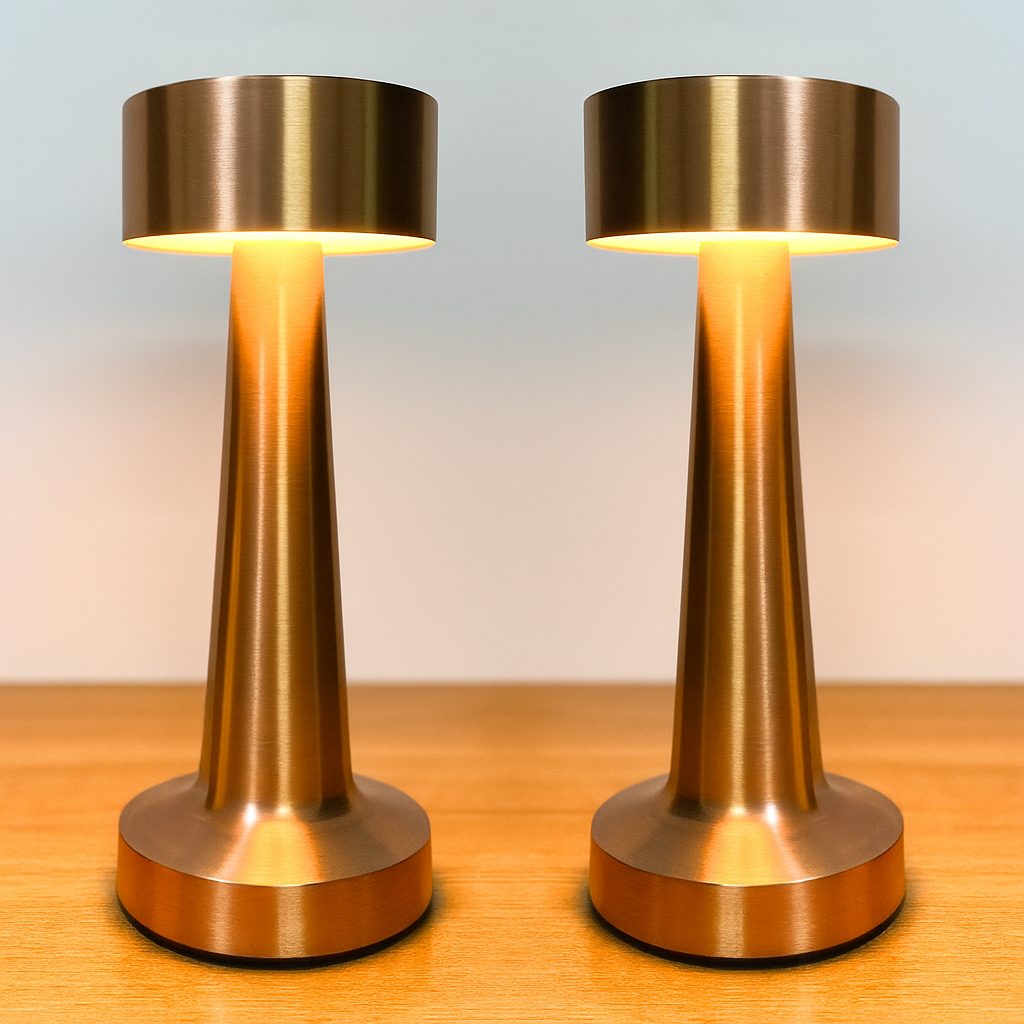 Premium Rechargeable Touch Control LED Table Lamp – Modern Minimalist Bedside & Desk Lighting