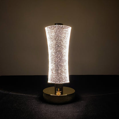 LED Touch Control Glitter Crystal Lamp