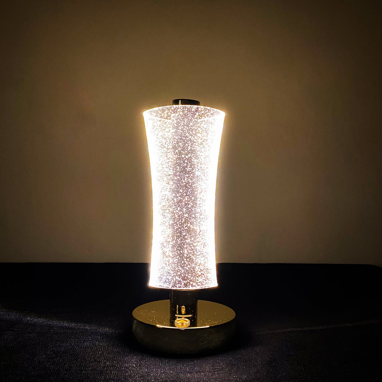 LED Touch Control Glitter Crystal Lamp