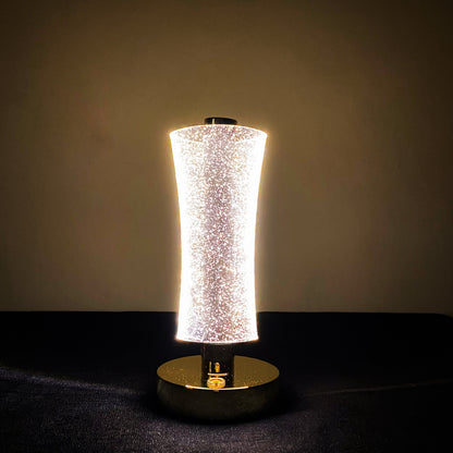 LED Touch Control Glitter Crystal Lamp
