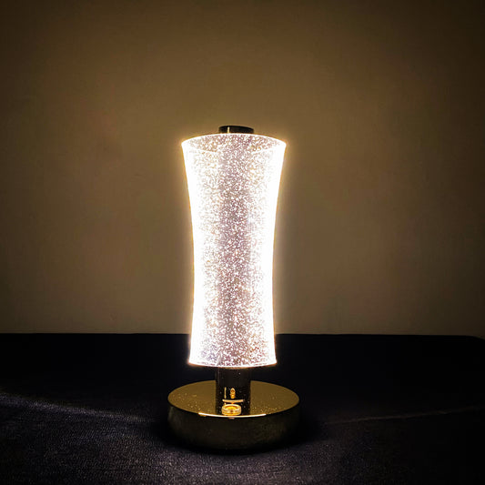 LED Touch Control Glitter Crystal Lamp