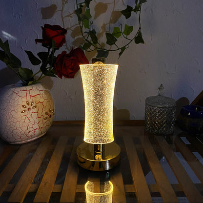 LED Touch Control Glitter Crystal Lamp