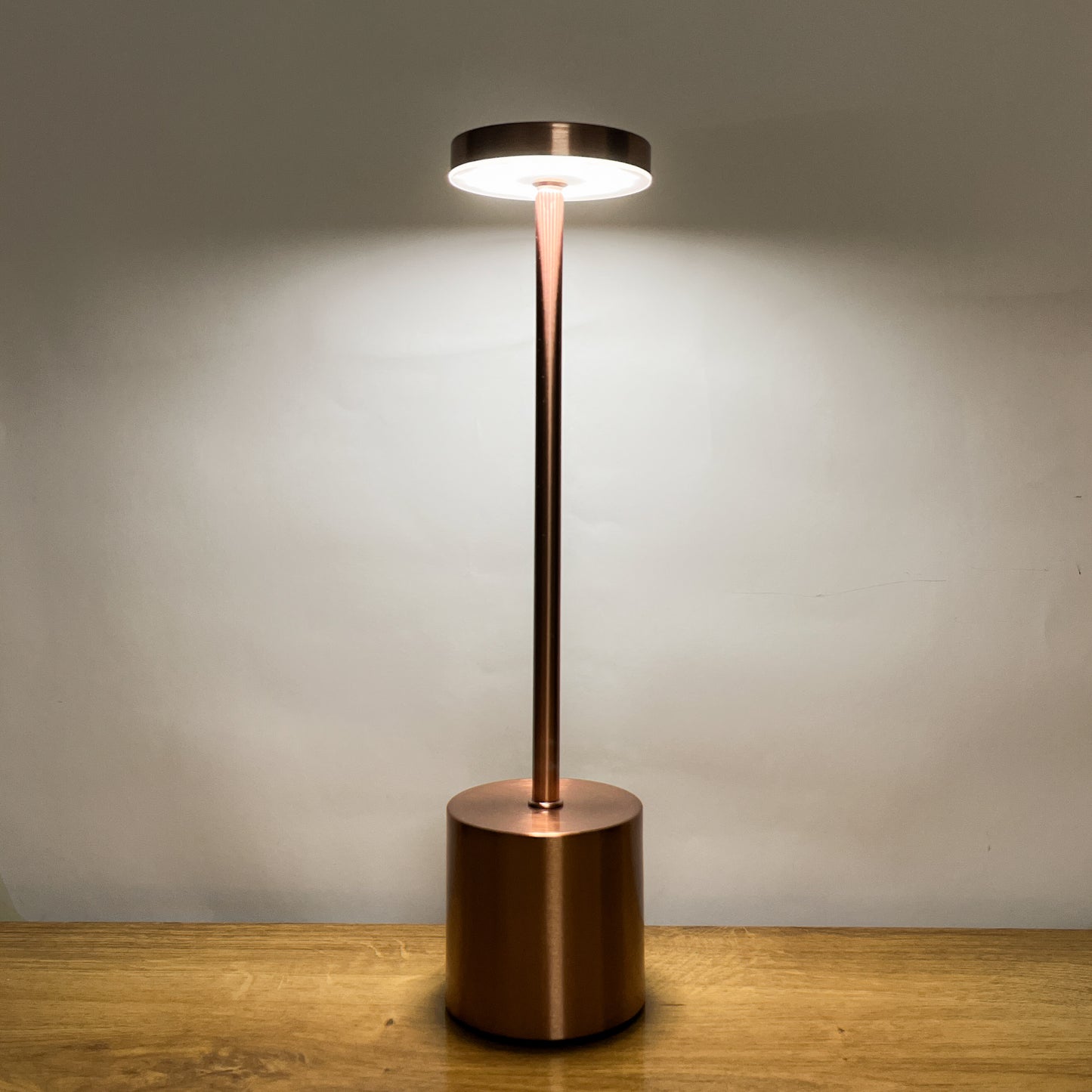 Ambient lighting shot of LED table lamp