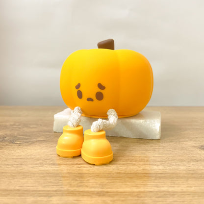Sad Pumpkin Silicone Lamp – Touch LED Light